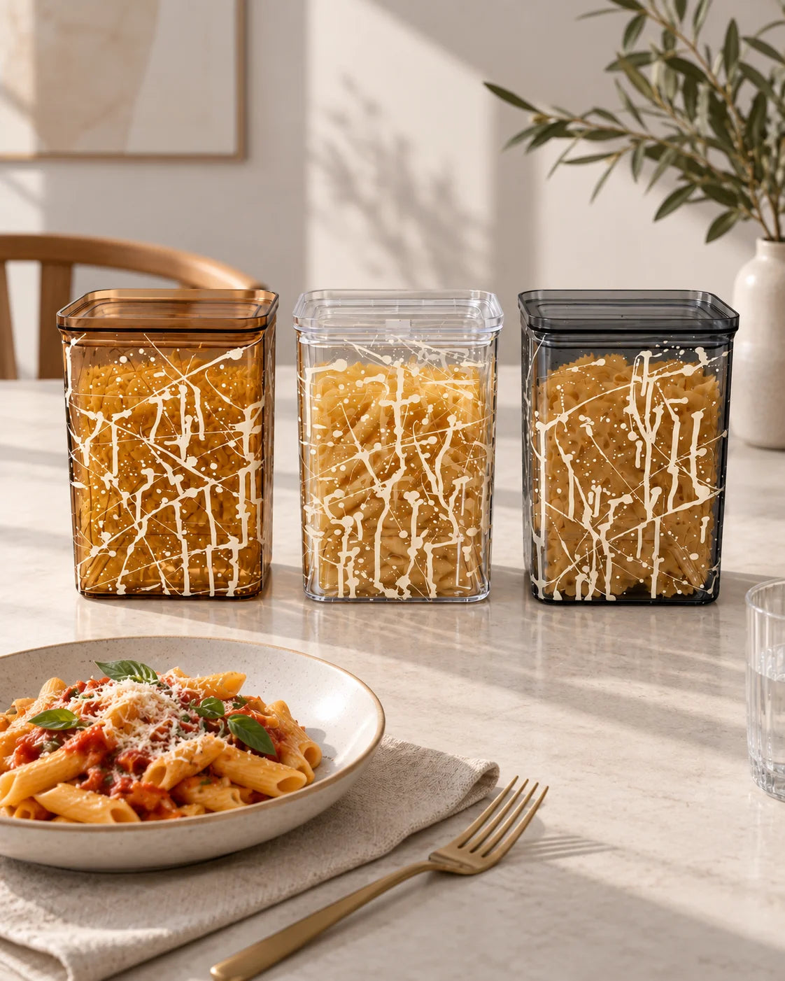SET 3 CONTENITORI IN PLASTICA 0,9 LT