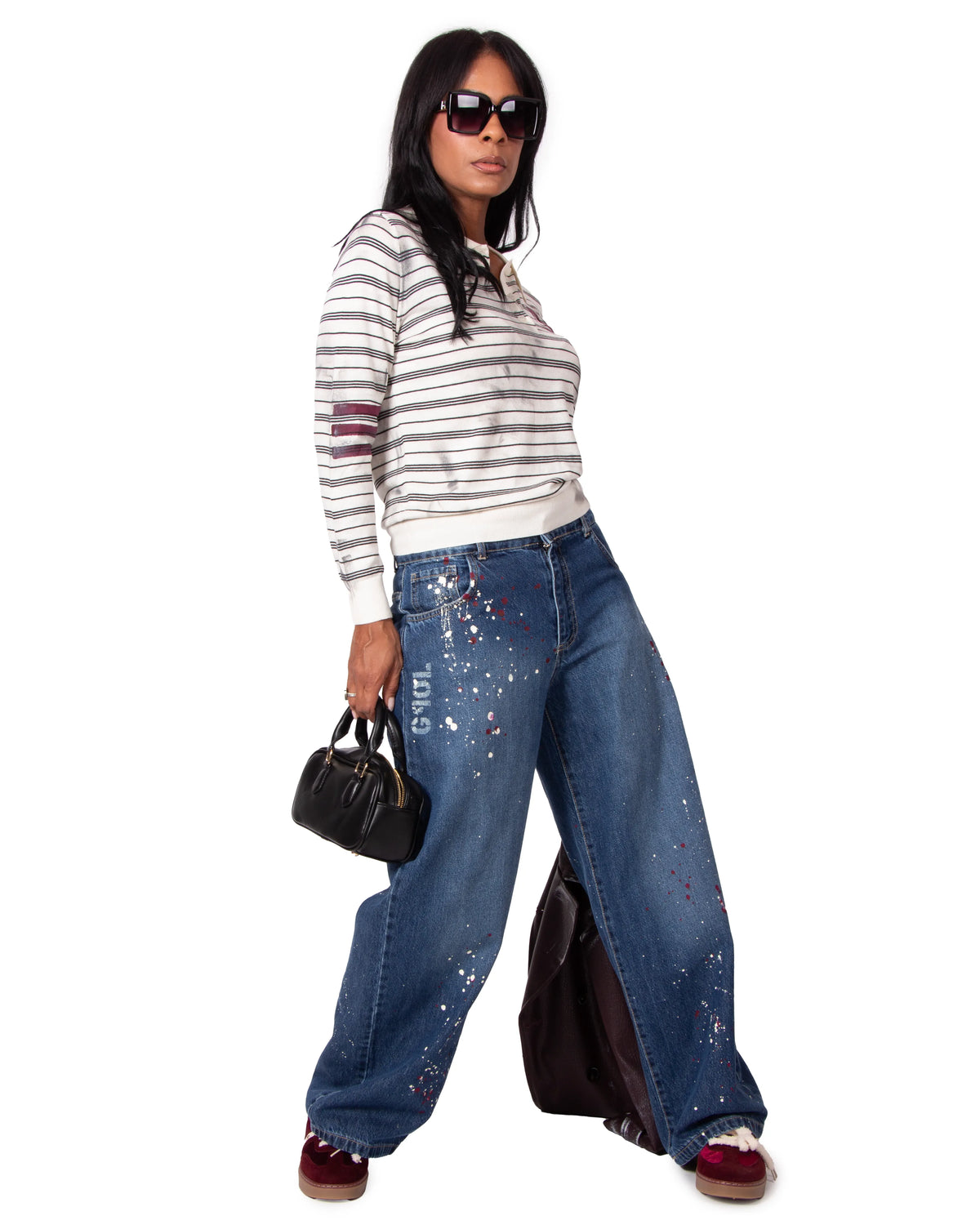JEANS BAGGY GARDENIA