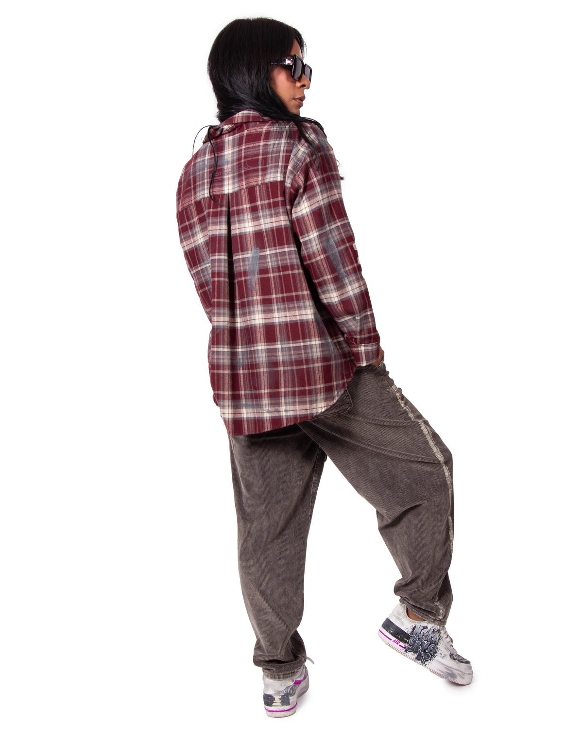 PANTALONE IN VELLUTO TAUPE FIORDALISO