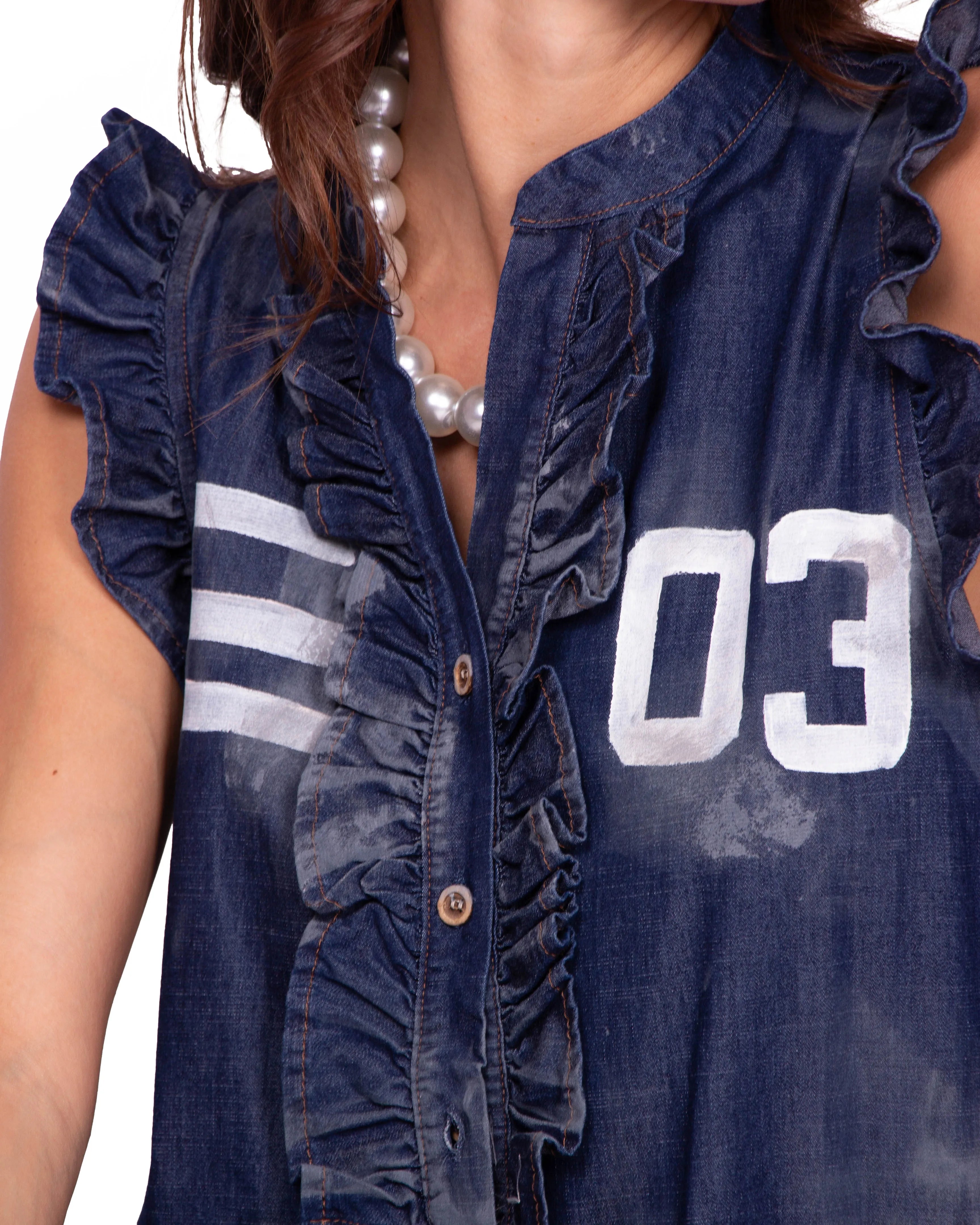 ABITO IN DENIM BLANCA