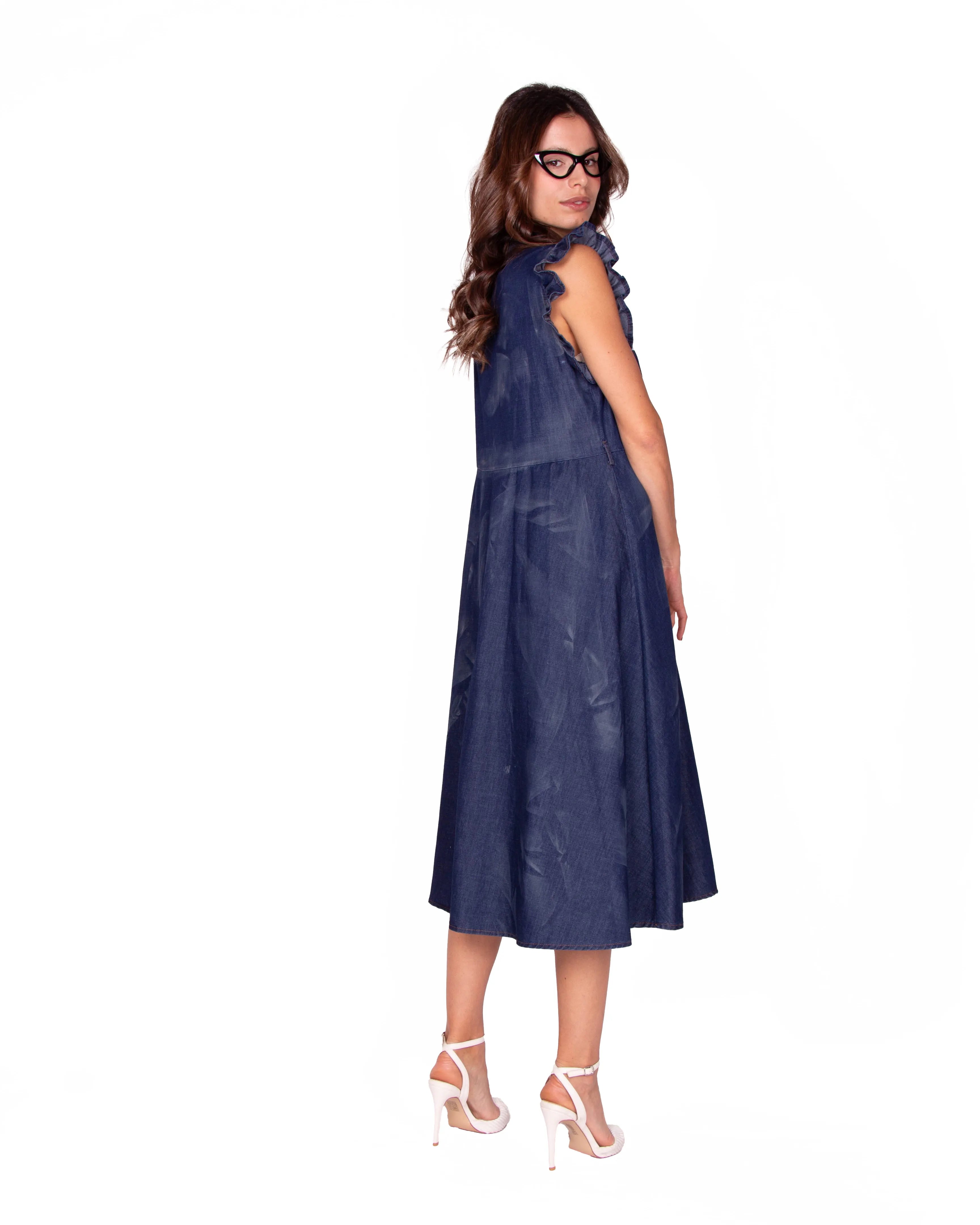 ABITO IN DENIM BLANCA