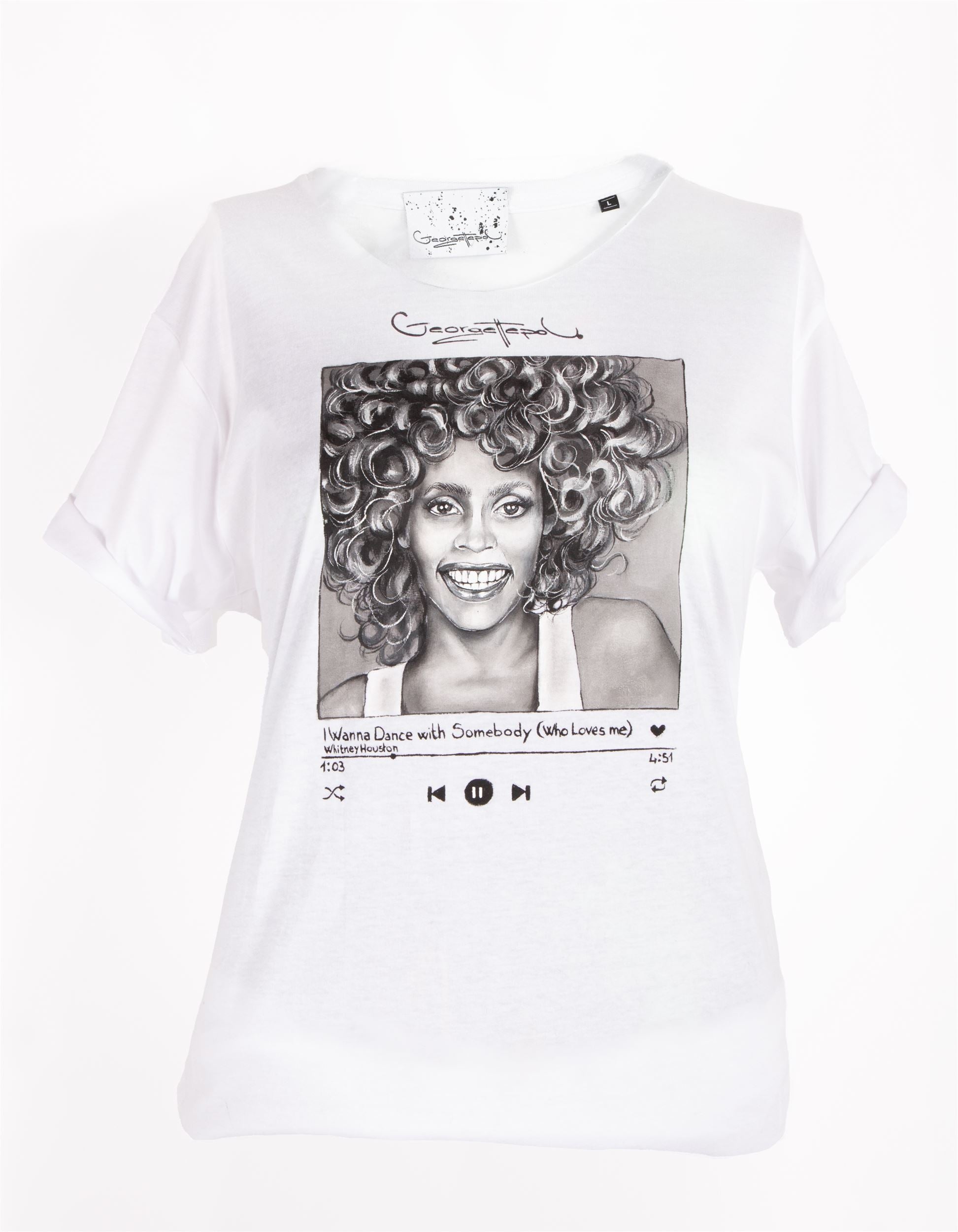 CUSTOM T-SHIRT WHITNEY HOUSTON