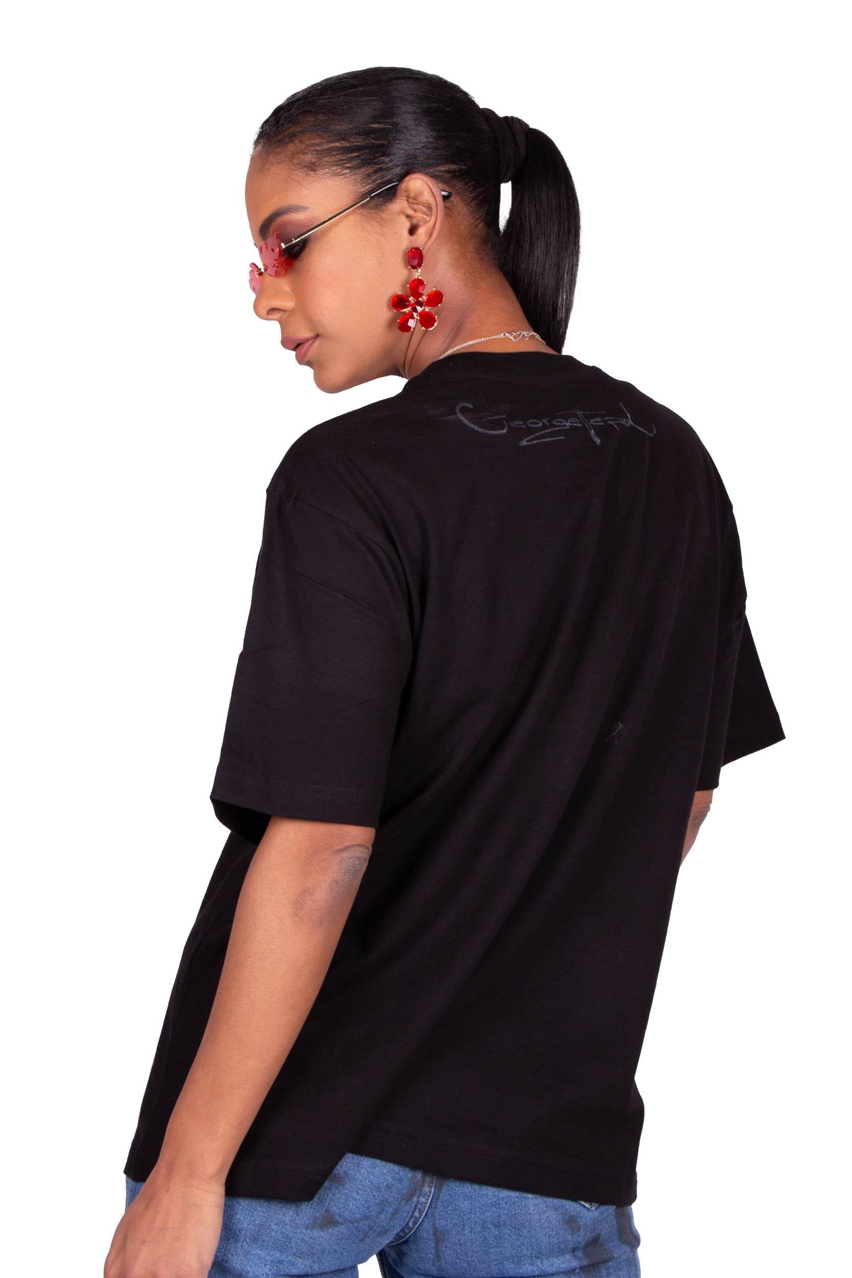 T-SHIRT NERA 03 DIAMONDS LUXURY