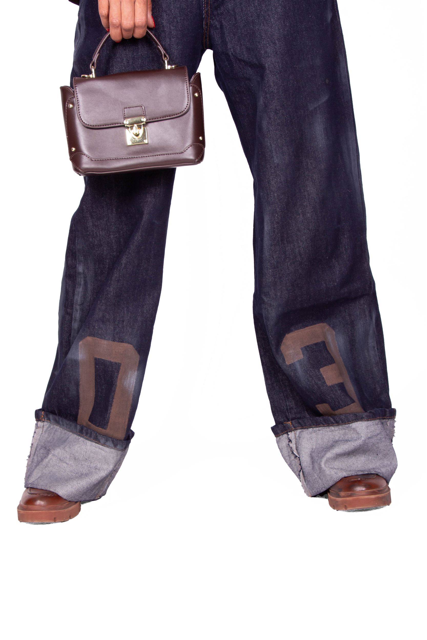 JEANS CON RISVOLTO NINA