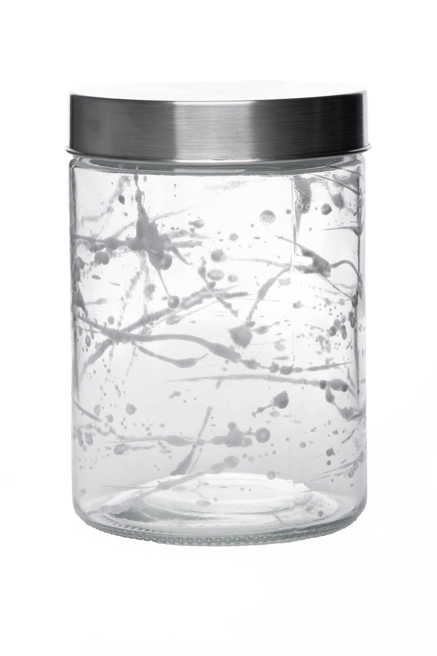BARATTOLO IN VETRO SILVER