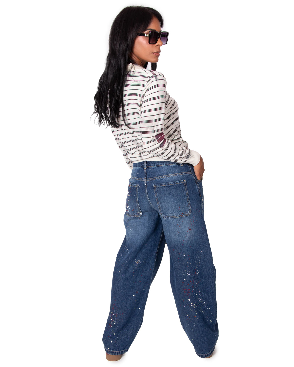 JEANS BAGGY GARDENIA