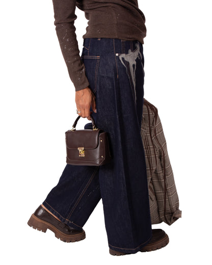 JEANS BALOON GLICINE