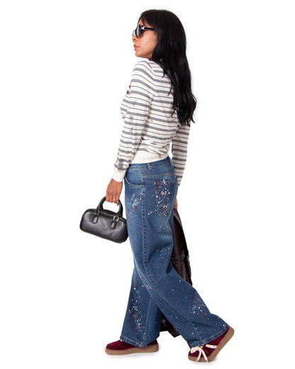 JEANS BAGGY GARDENIA