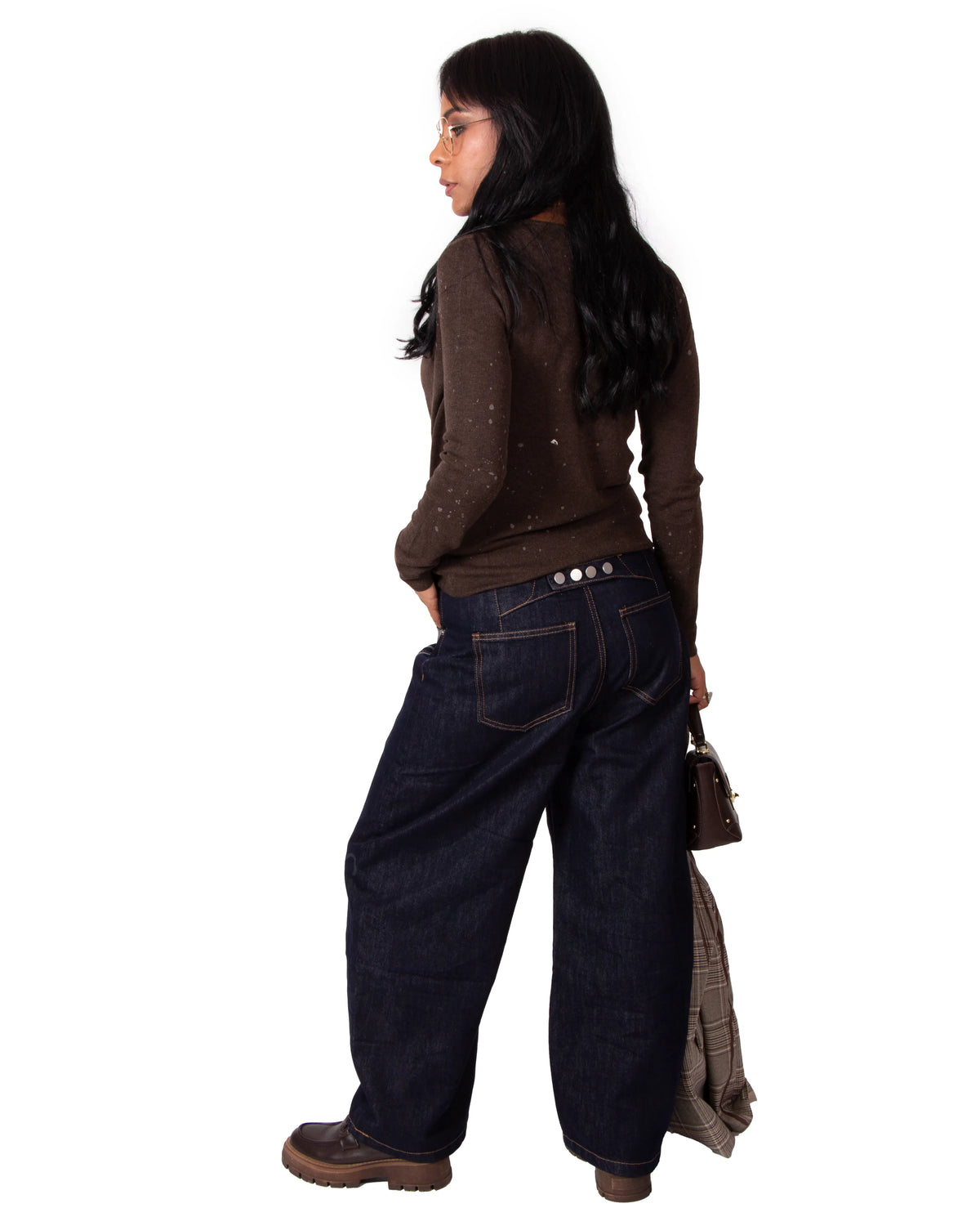 JEANS BALOON GLICINE
