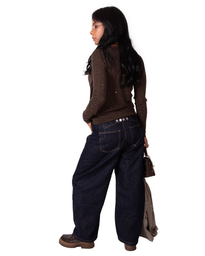 JEANS BALOON GLICINE