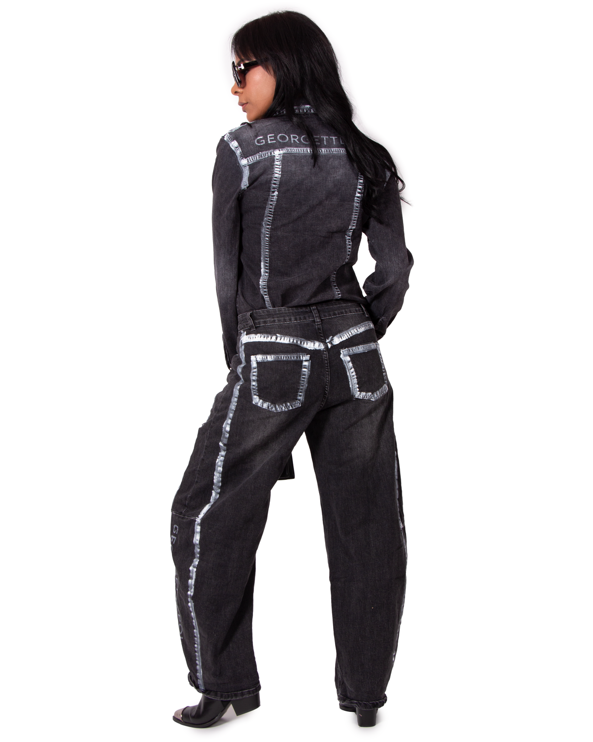 JEANS BALOON NERO BEGONIA