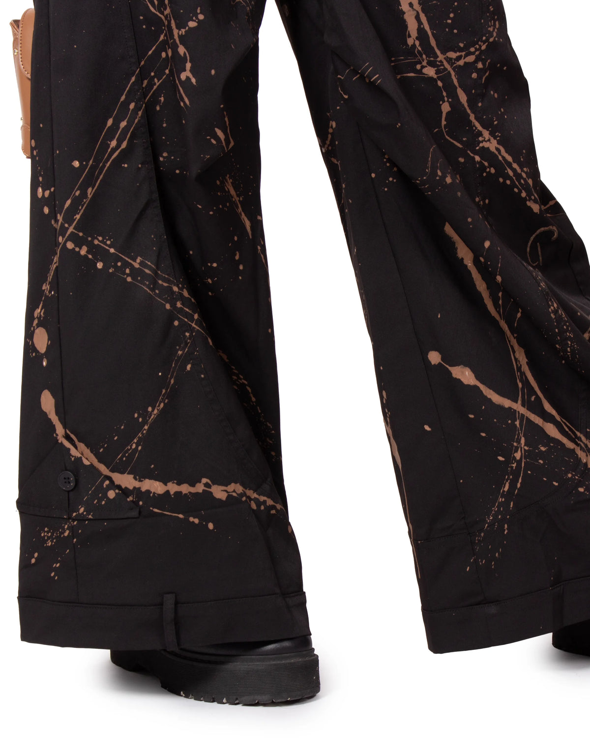 PANTALONE NERO BAGGY ANEMONE