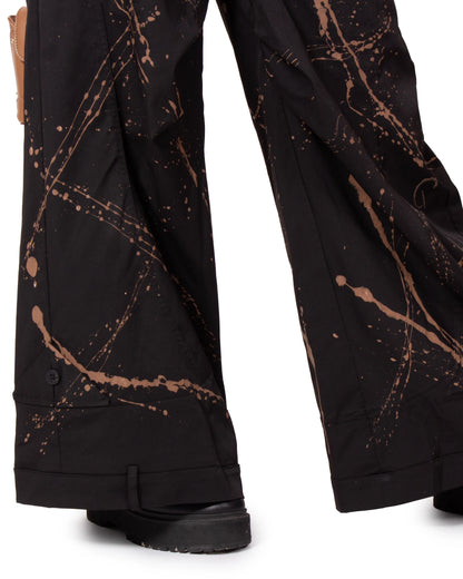 PANTALONE NERO BAGGY ANEMONE