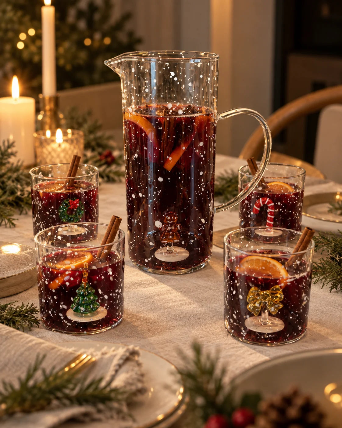 CARAFFA GINGERBREAD IN VETRO 1,5 LT