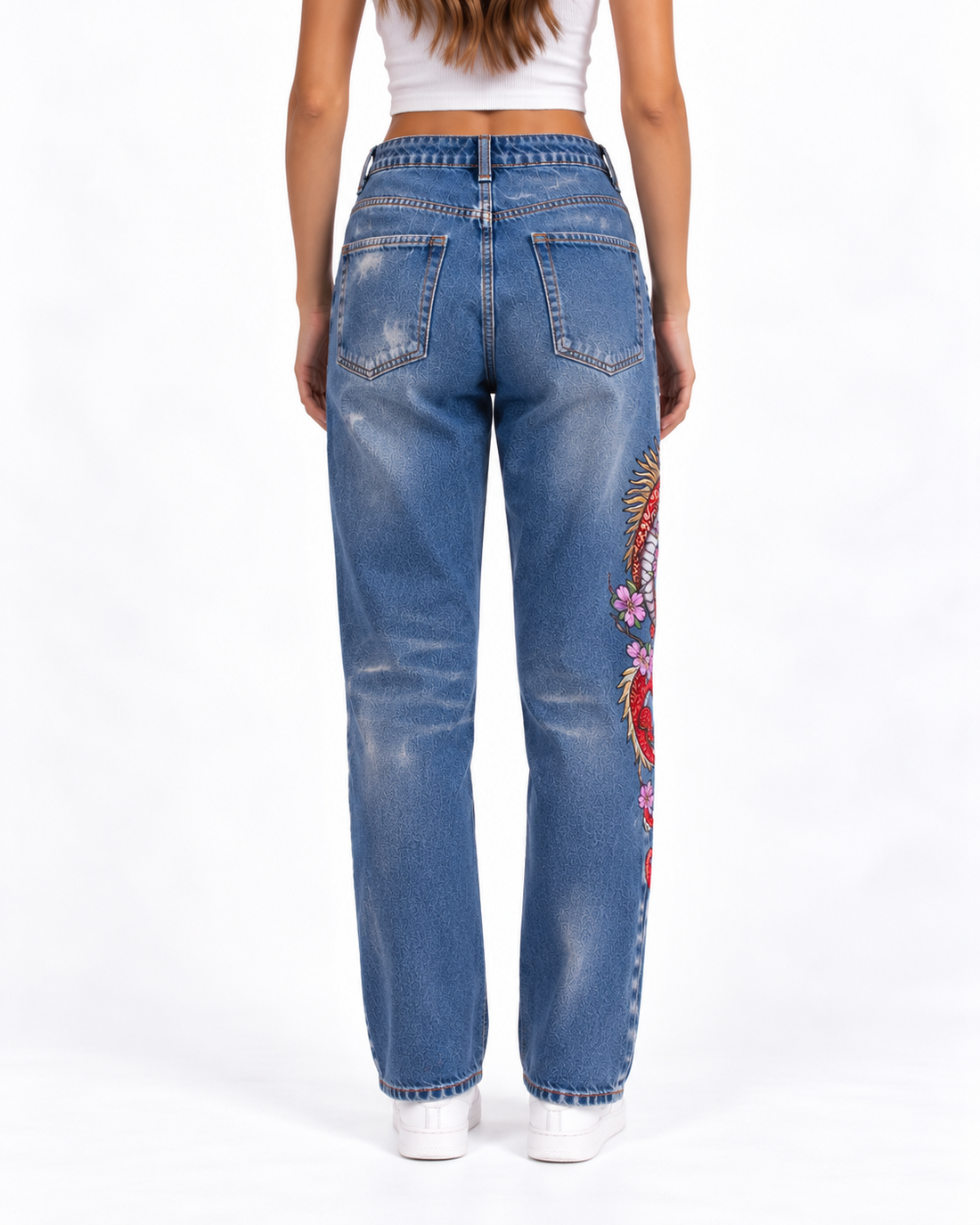 CUSTOM JEANS DRAGON