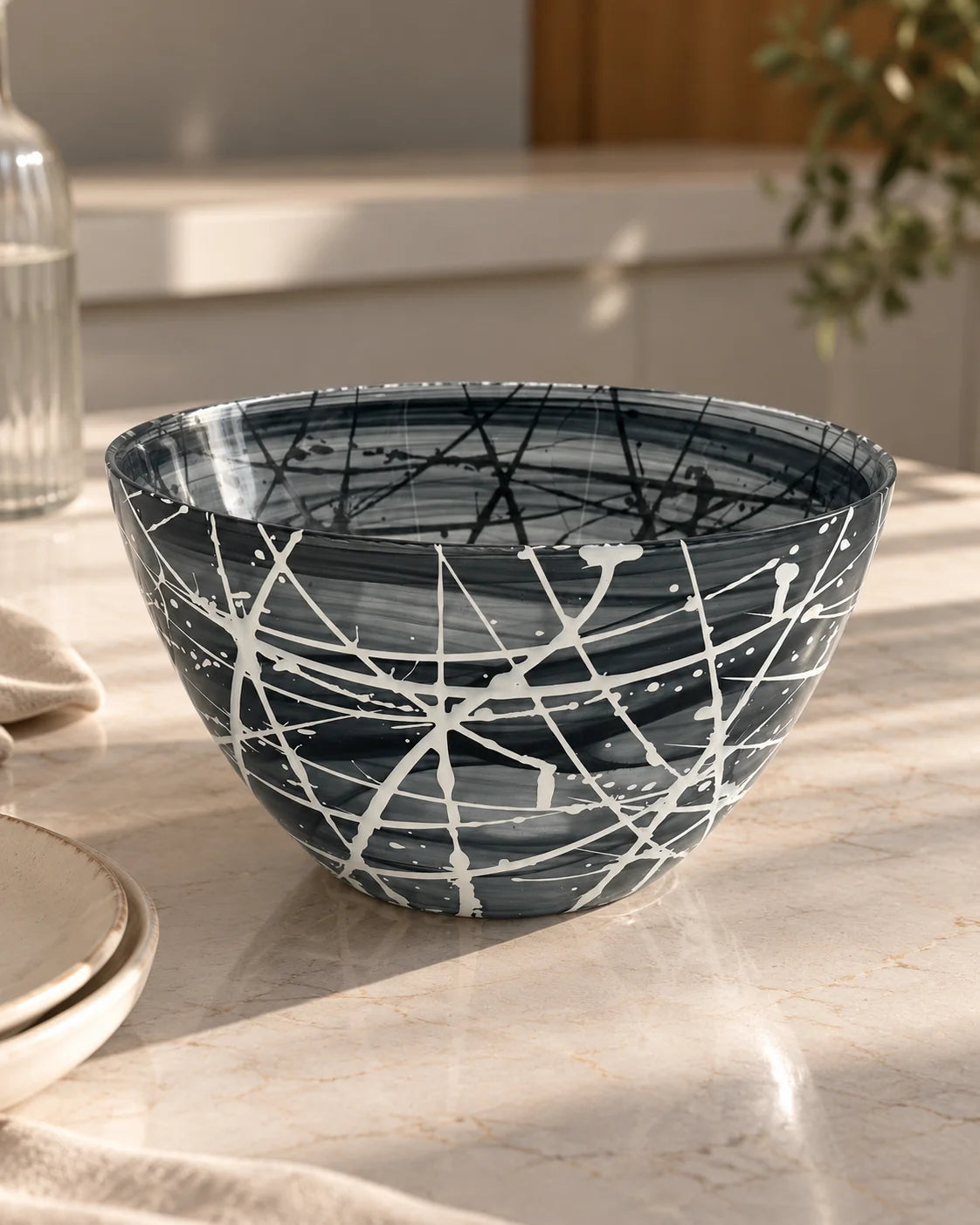 BOWL IN VETRO NERA