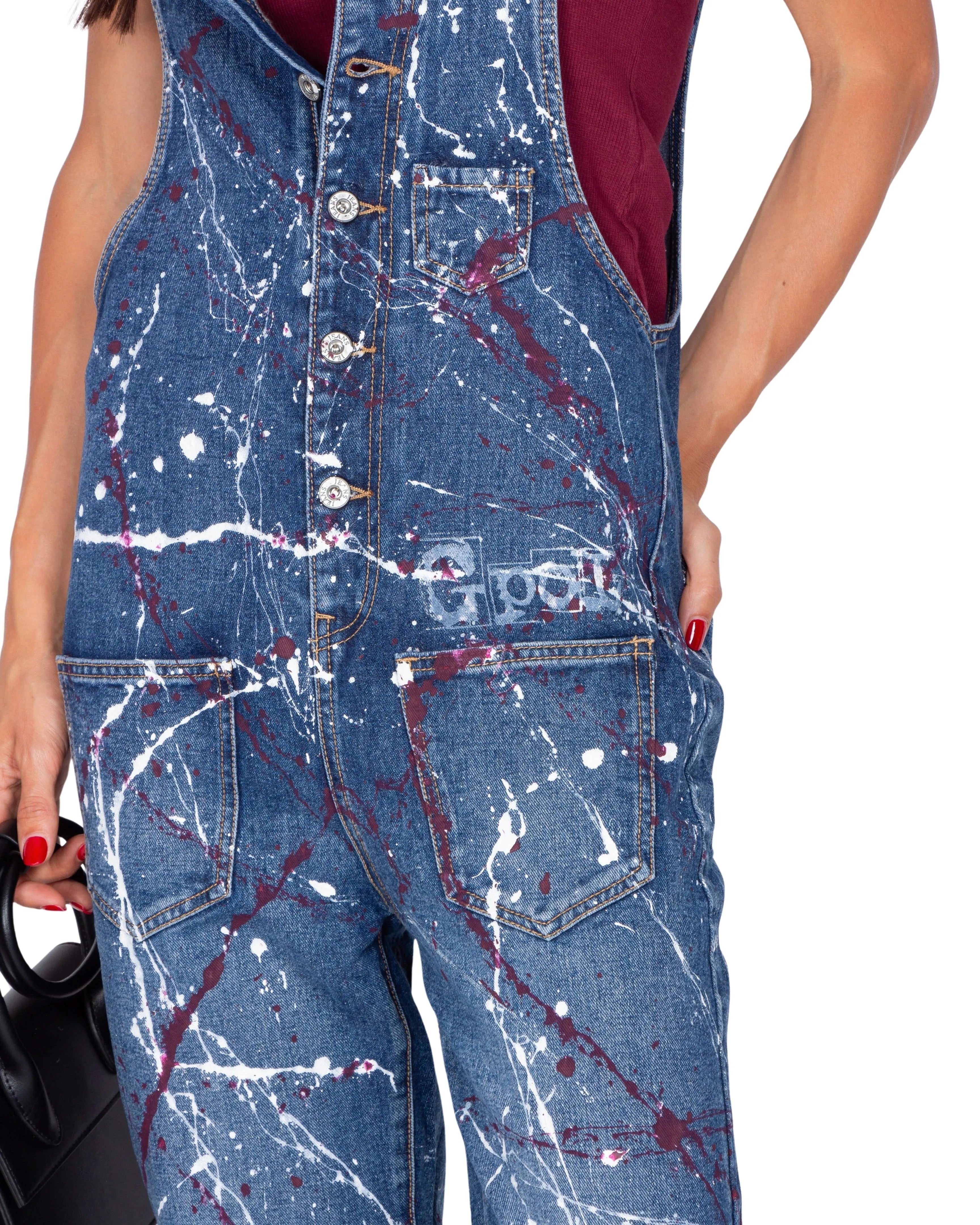 SALOPETTE IN DENIM SVEVA