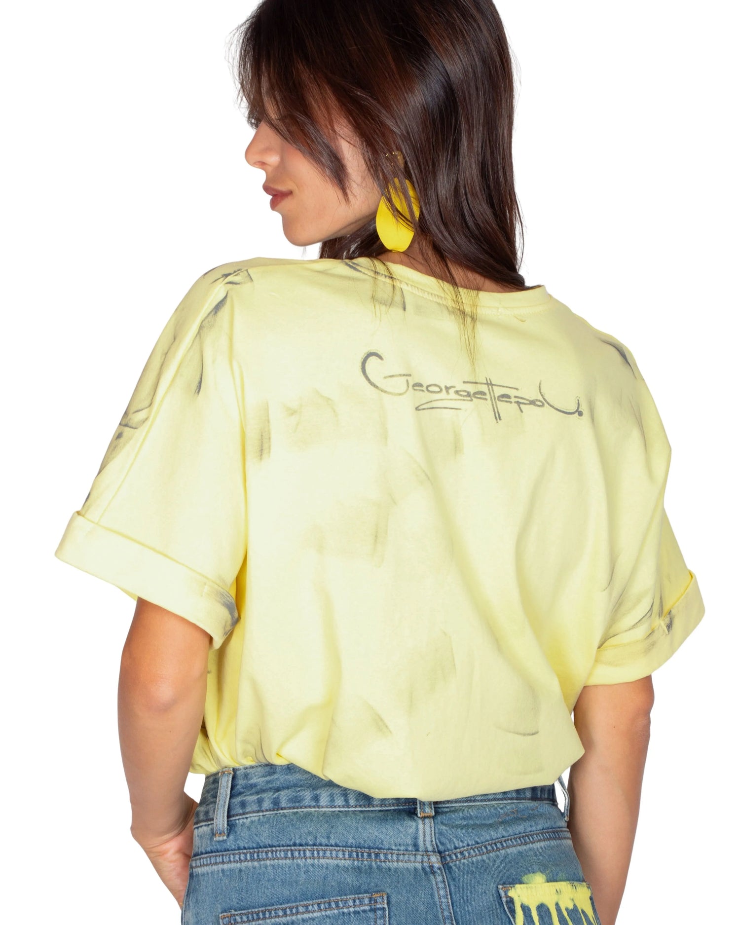 T-SHIRT GIALLA DEVA