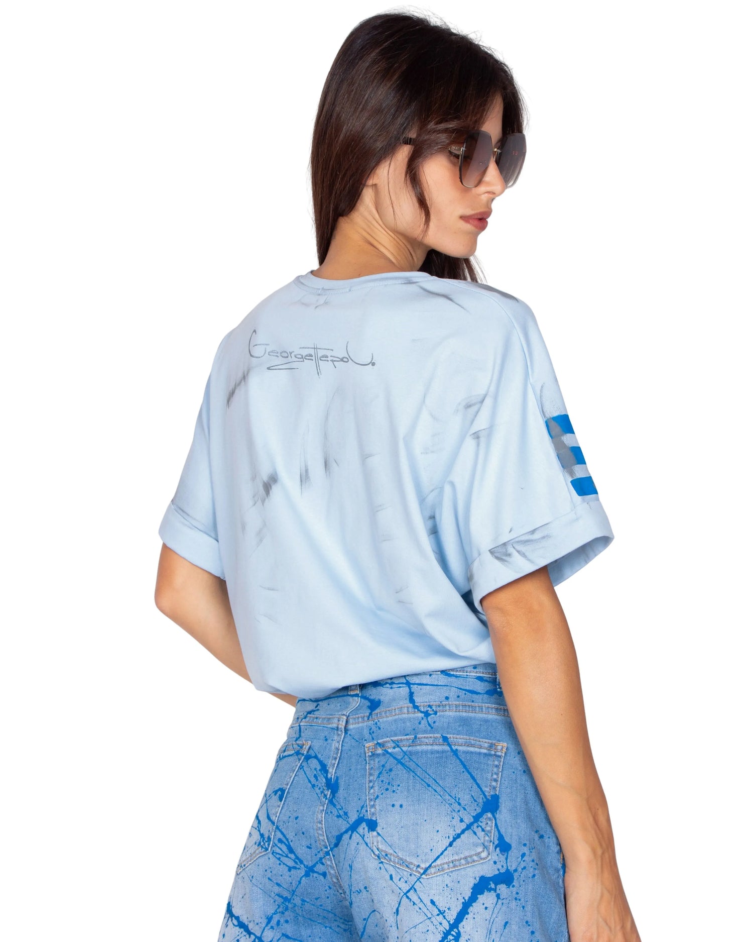 T-SHIRT AZZURRA NICOLE