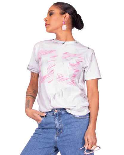 T-SHIRT BIANCA BRUSH