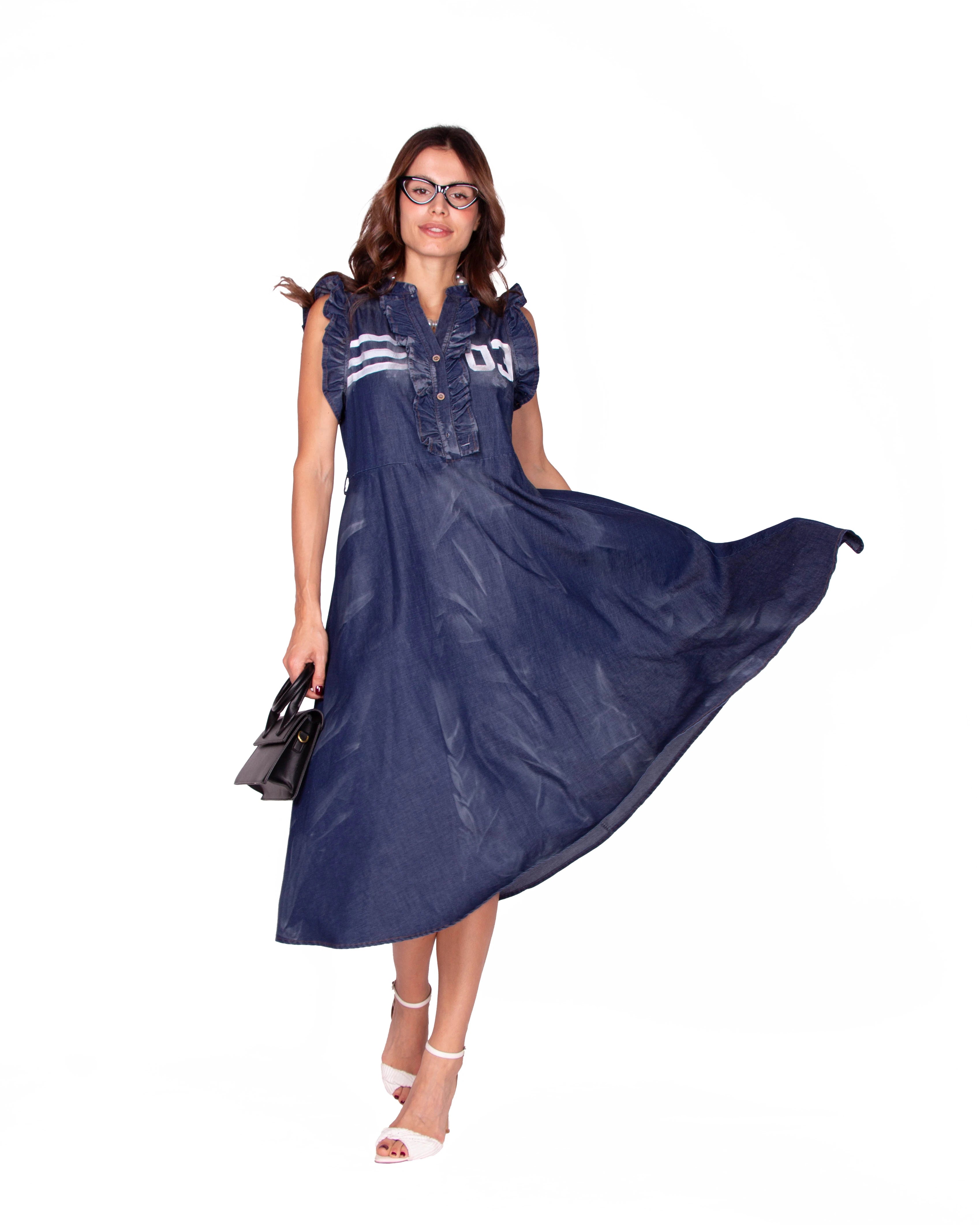 ABITO IN DENIM BLANCA