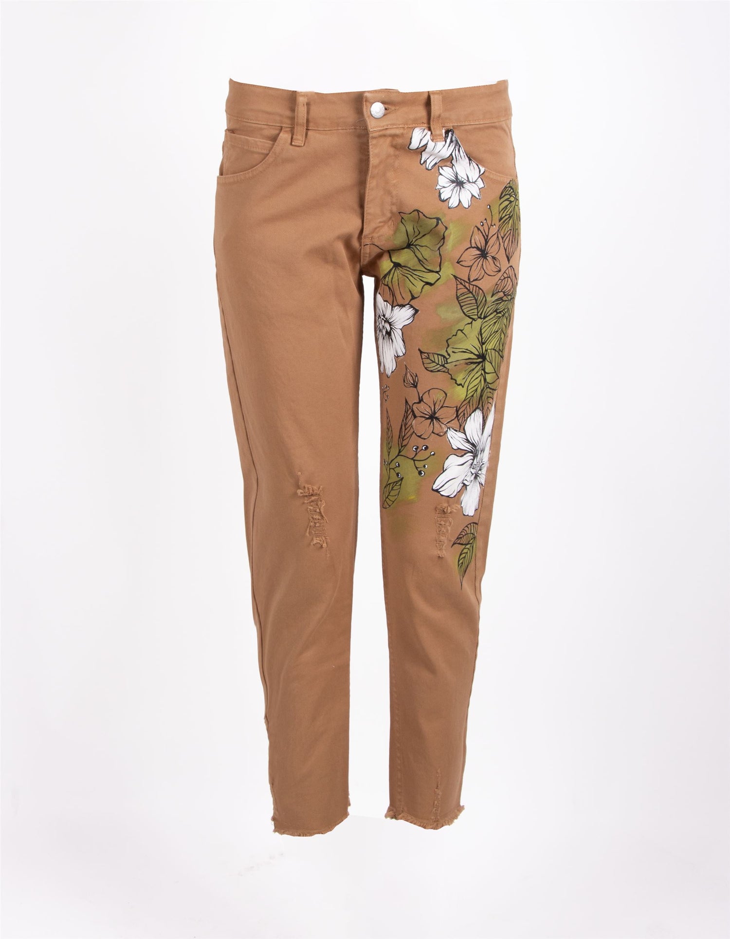 CUSTOM DENIM GRAPHIC FLOWER