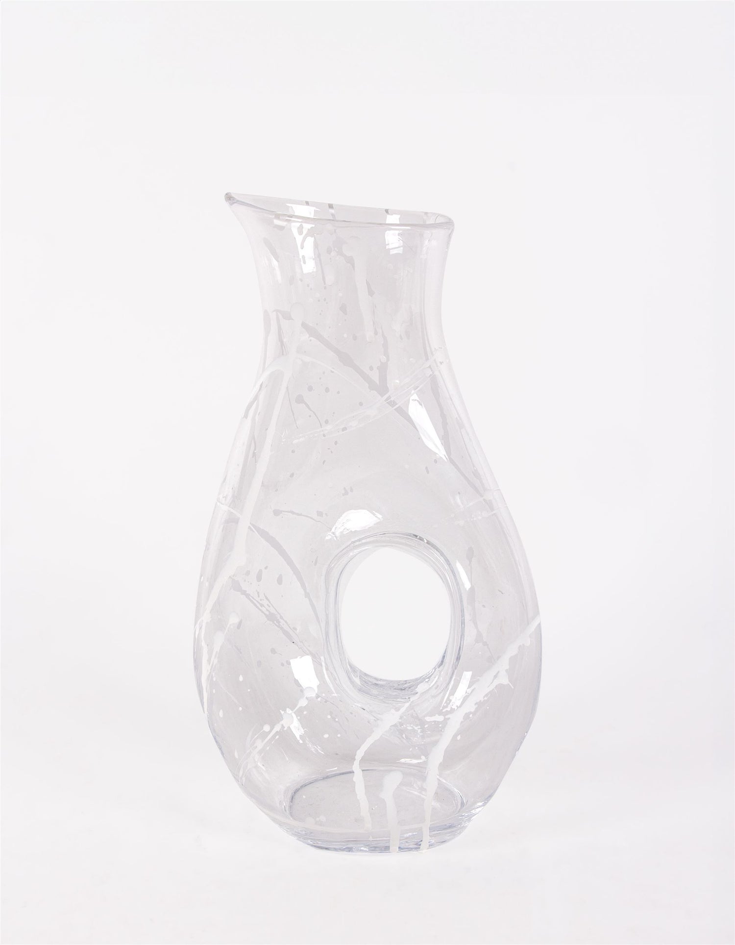 DECANTER CARAFFA IN VETRO CON FORO
