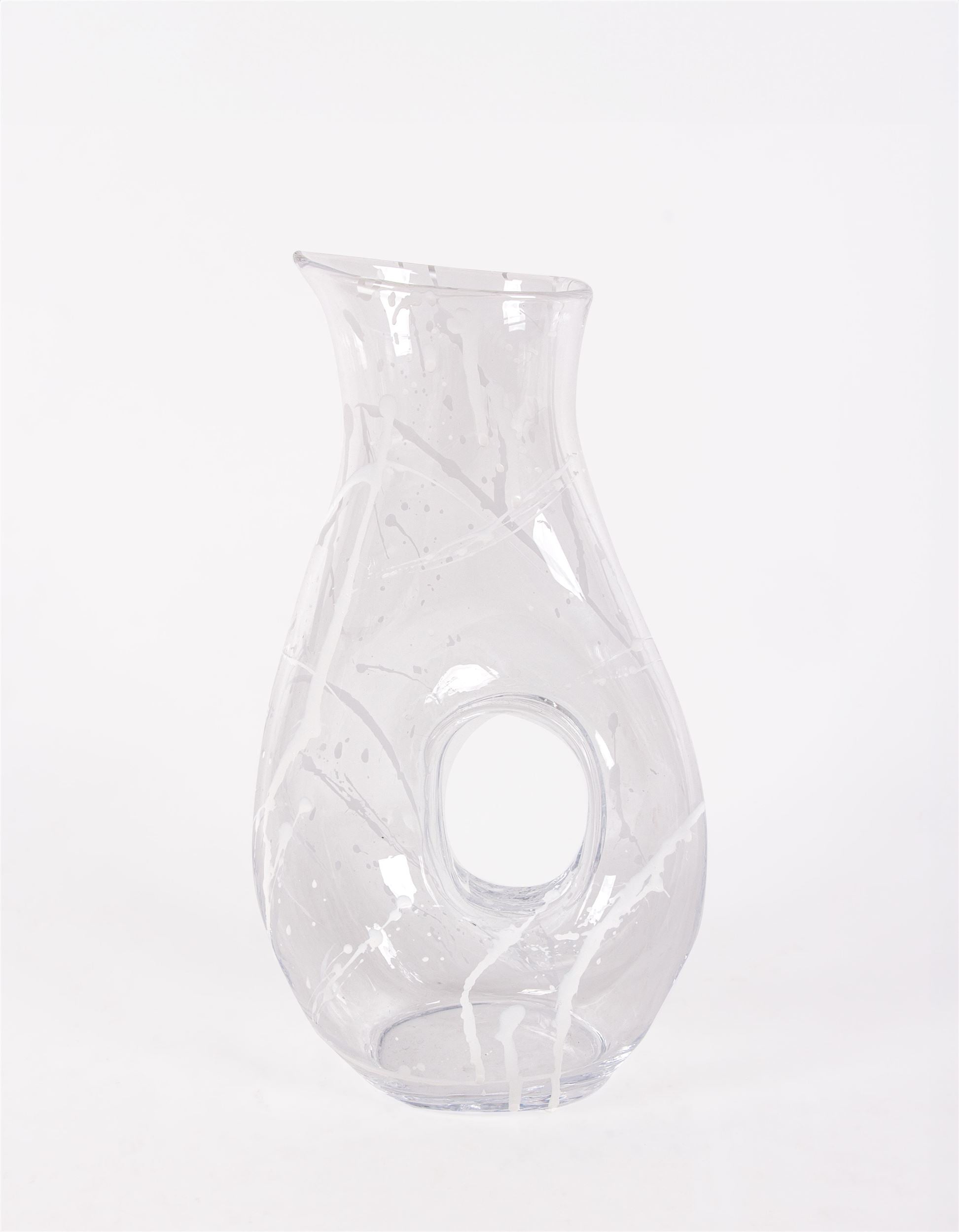 DECANTER CARAFFA IN VETRO CON FORO