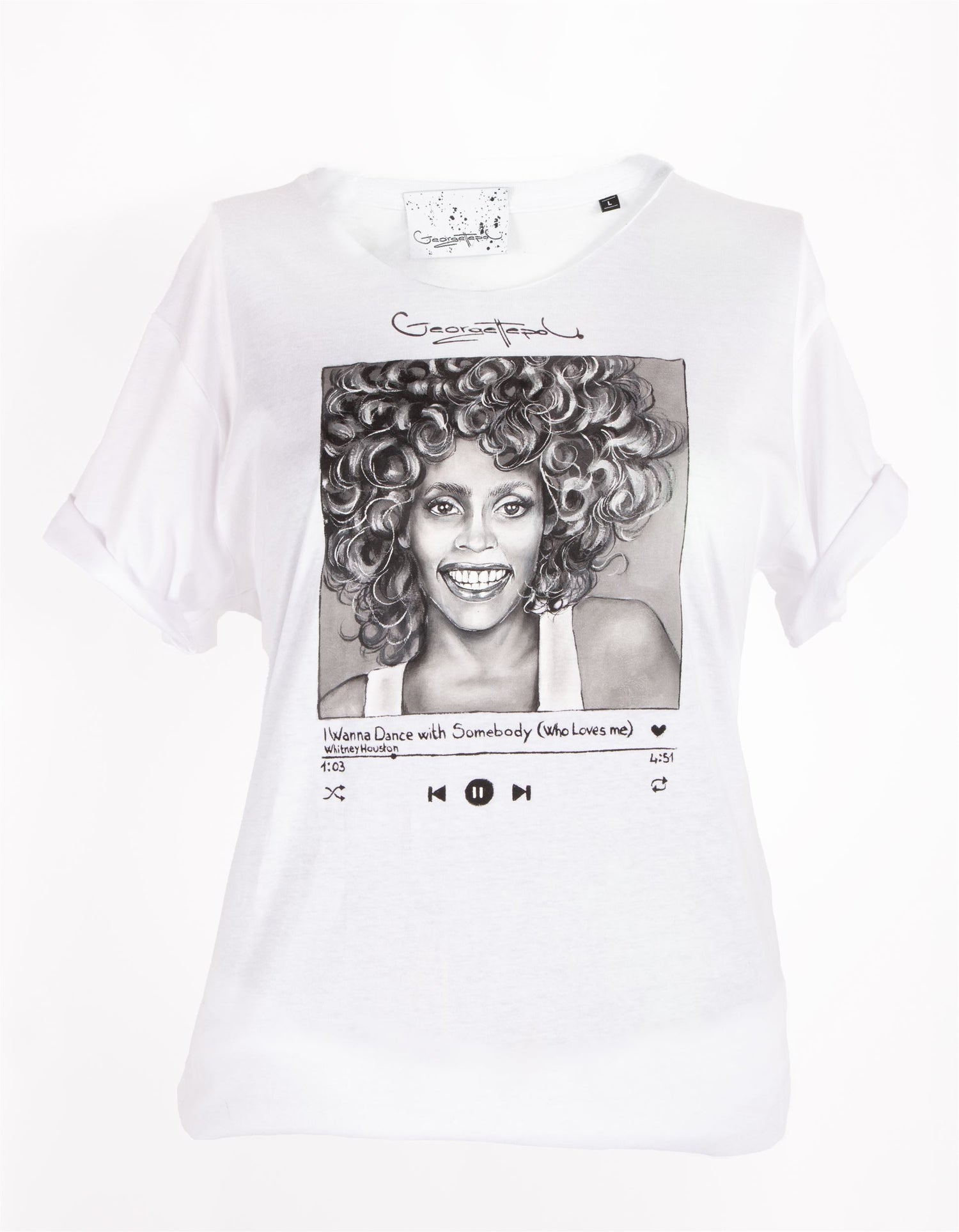 CUSTOM T-SHIRT WHITNEY HOUSTON