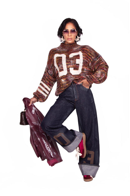 JEANS CON RISVOLTO NINA