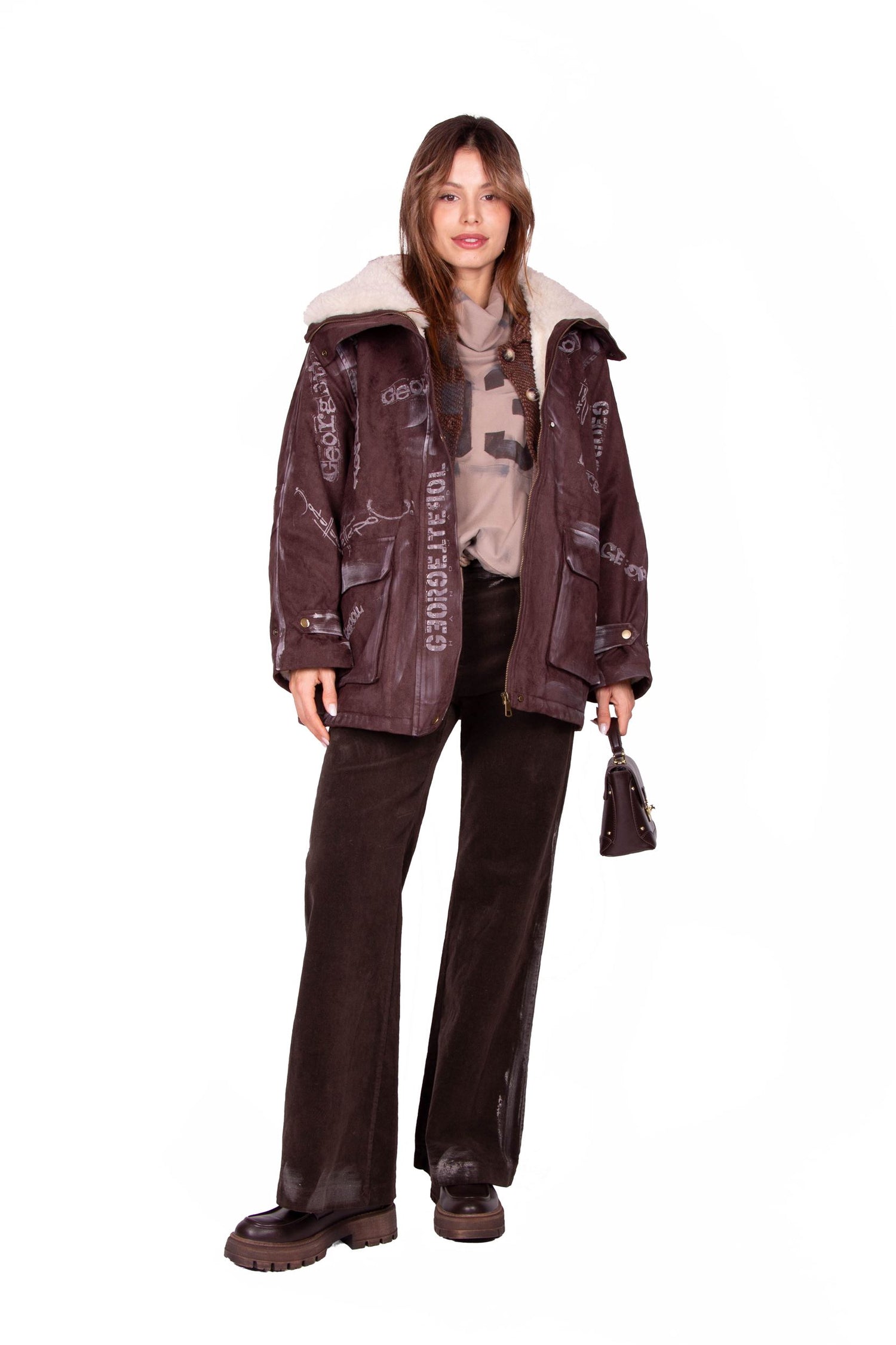PANTALONE A COSTINE MARRONE GRACE
