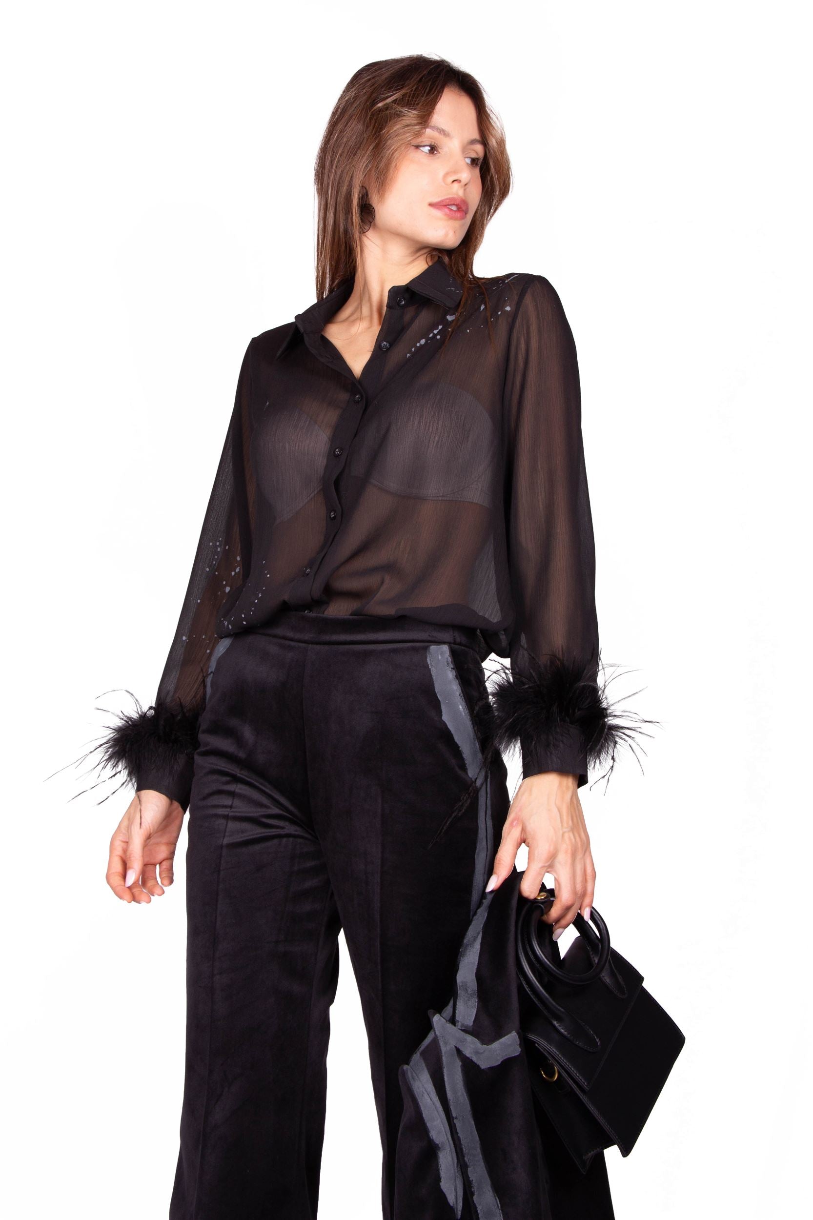 CAMICIA NERA CLAIRE