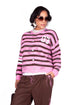 CARDIGAN ROSA E MARRONE IVY