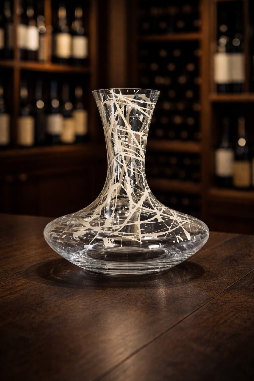 DECANTER IN VETRO PANNA