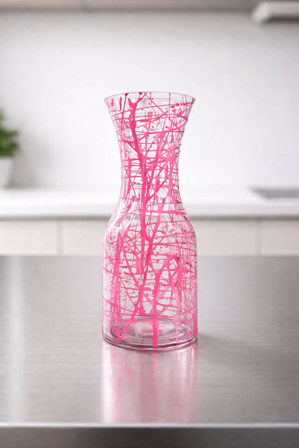 BROCCA IN VETRO ROSA