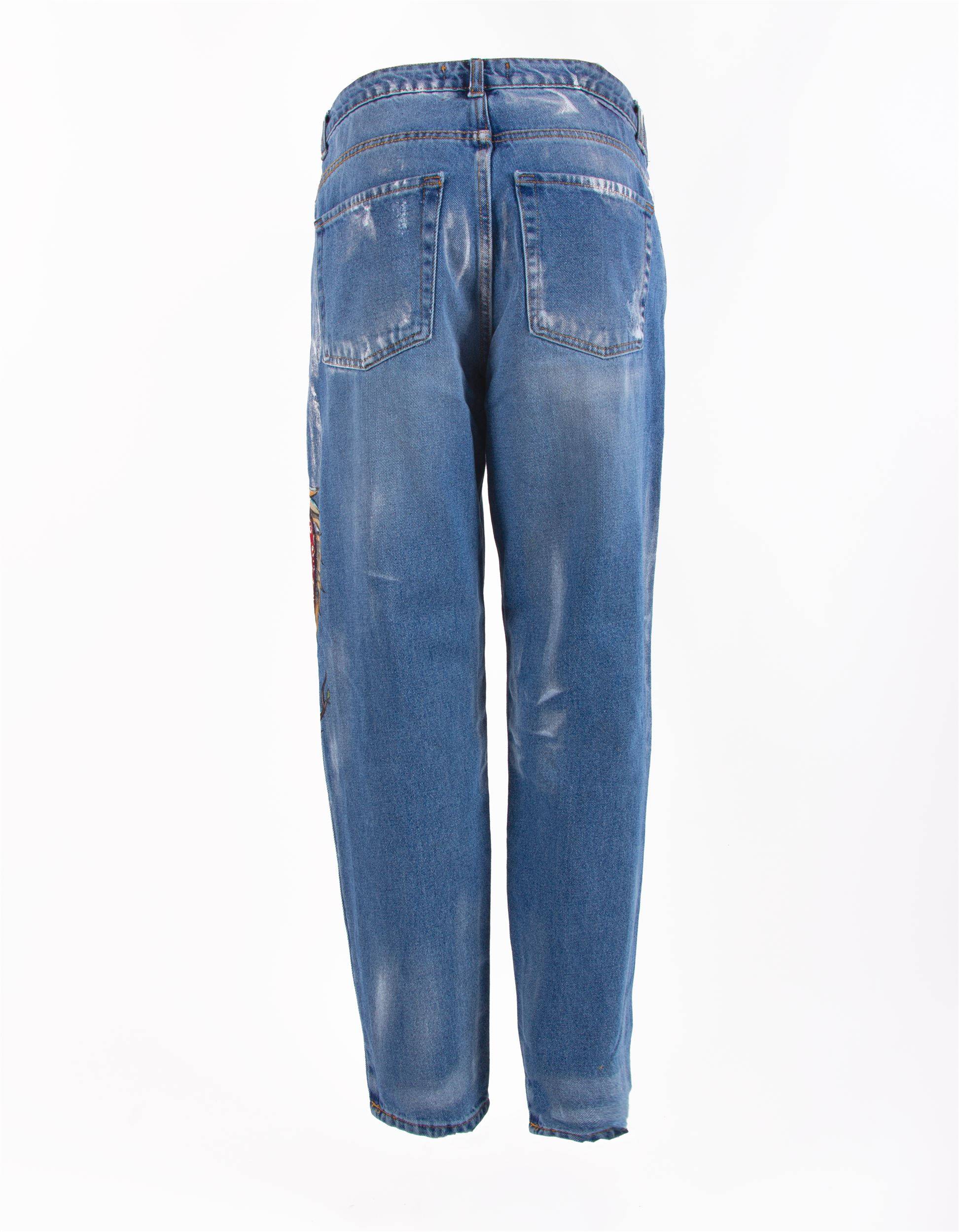 CUSTOM JEANS DRAGON