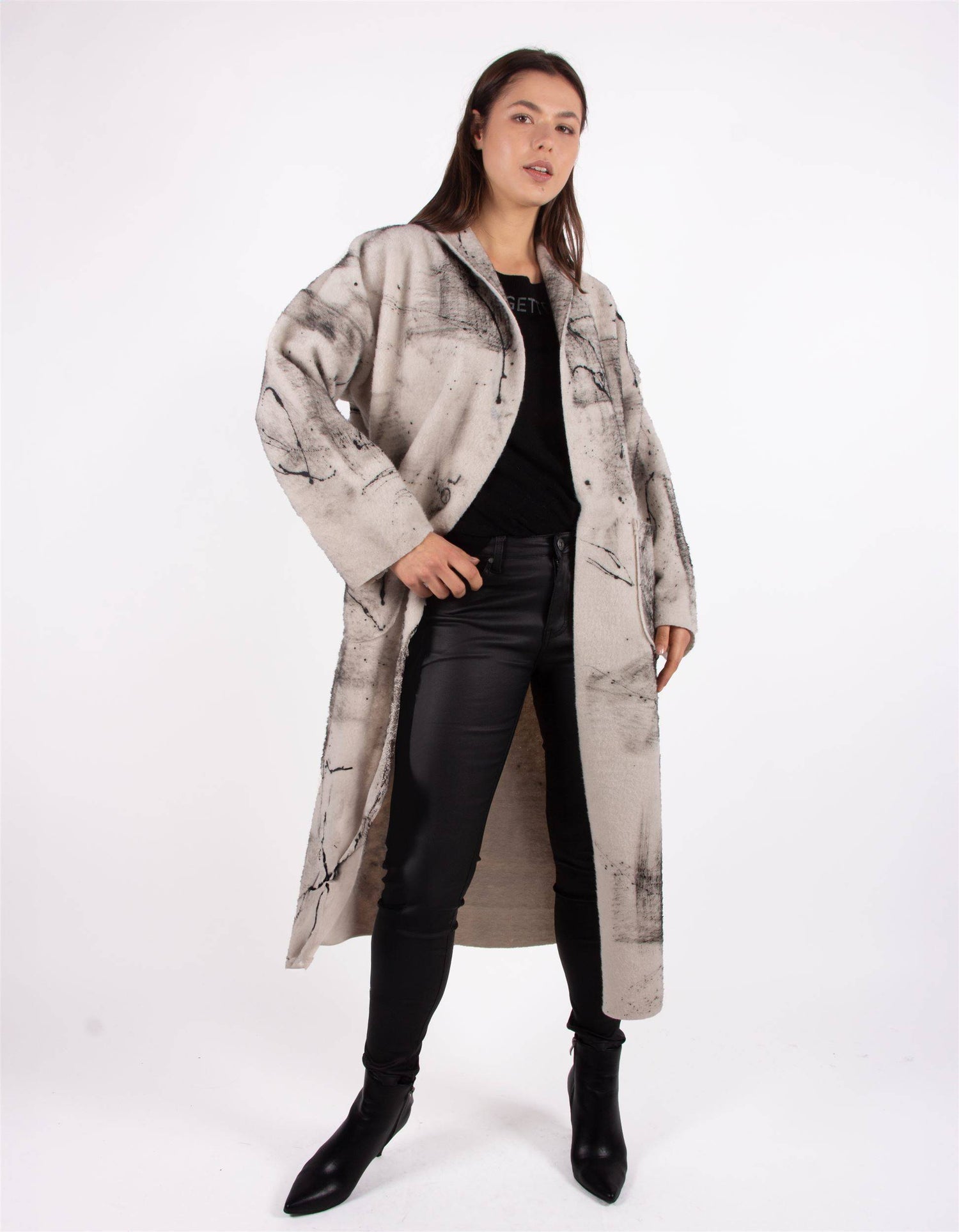 PANTALONE ECOPELLE NERO BERNA