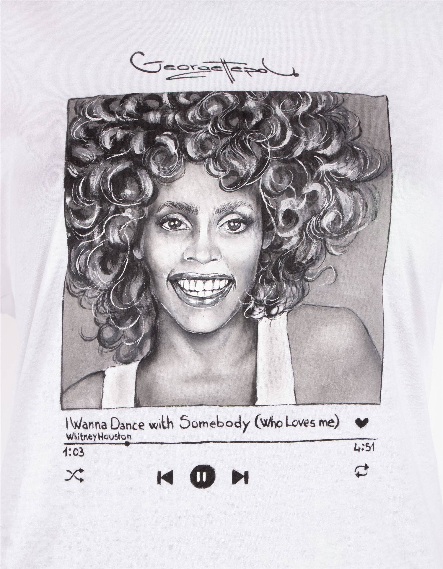 CUSTOM T-SHIRT WHITNEY HOUSTON