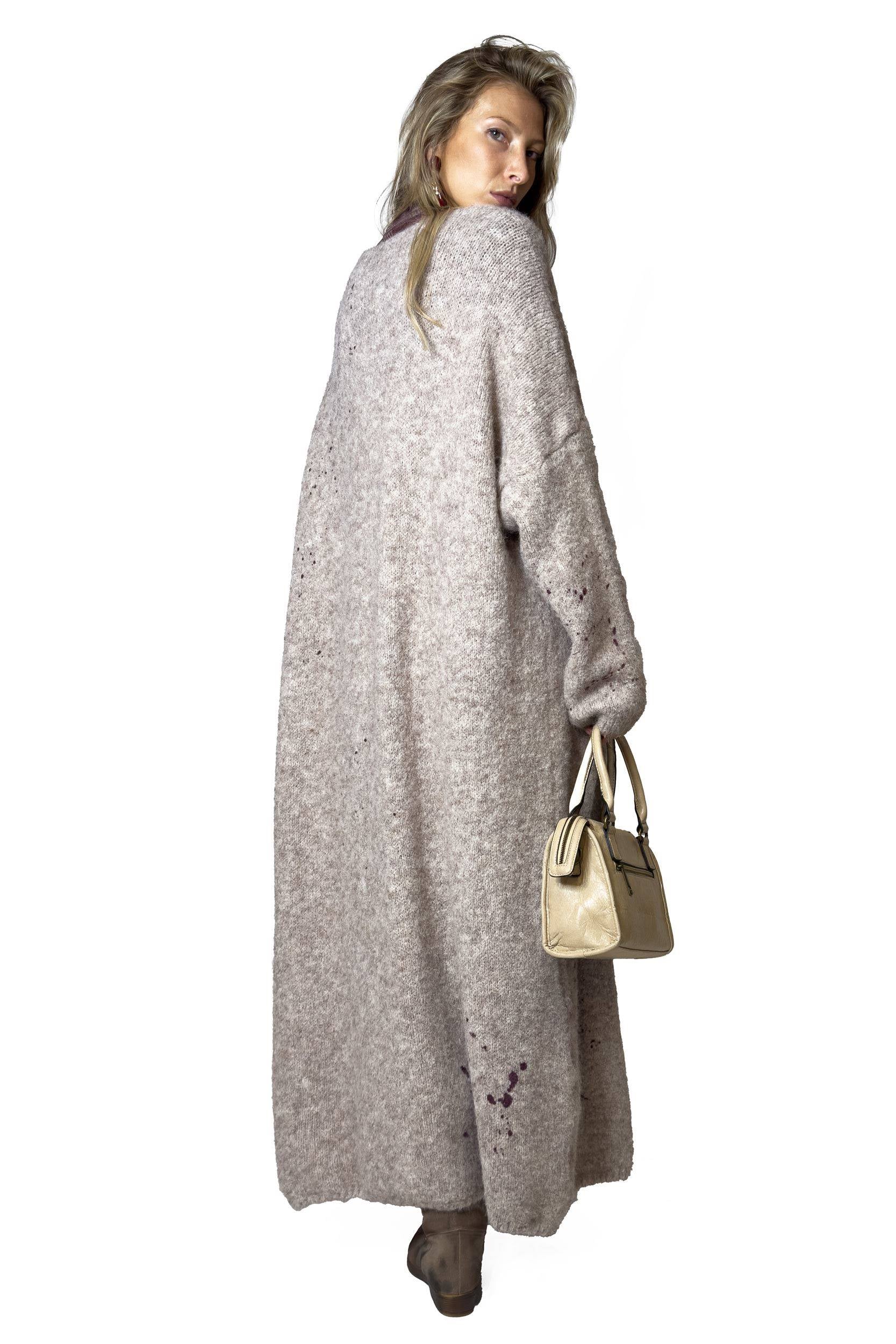 MAXI CARDIGAN BEIGE MINERVA