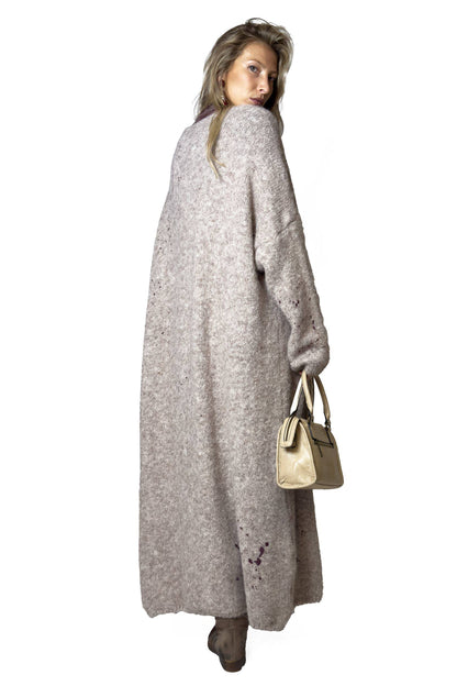 MAXI CARDIGAN BEIGE MINERVA