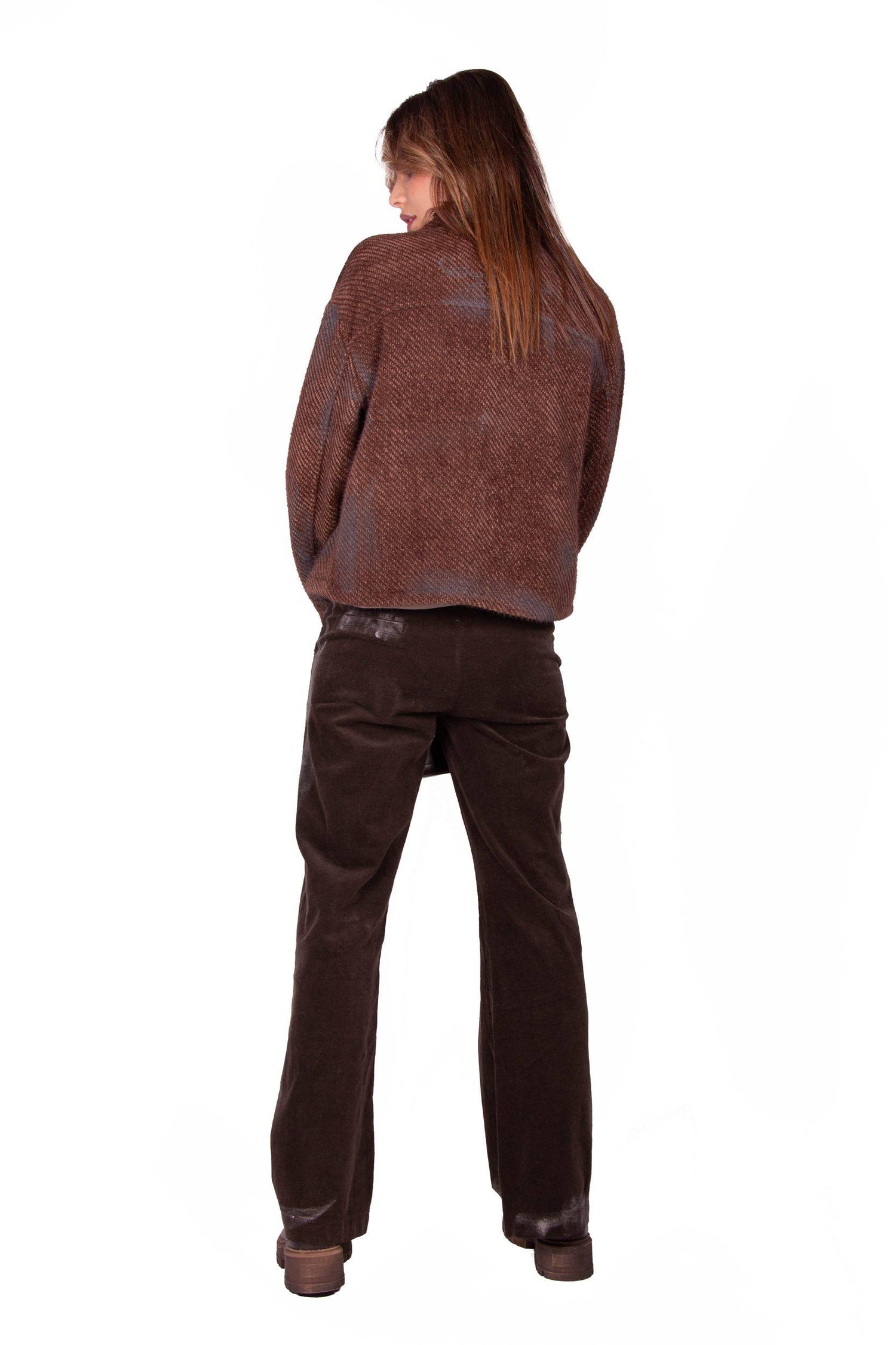 PANTALONE A COSTINE MARRONE GRACE