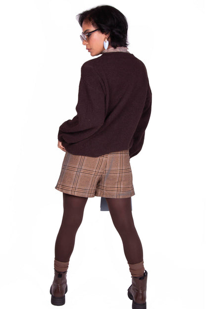 MAGLIONE MARRONE AISCHA