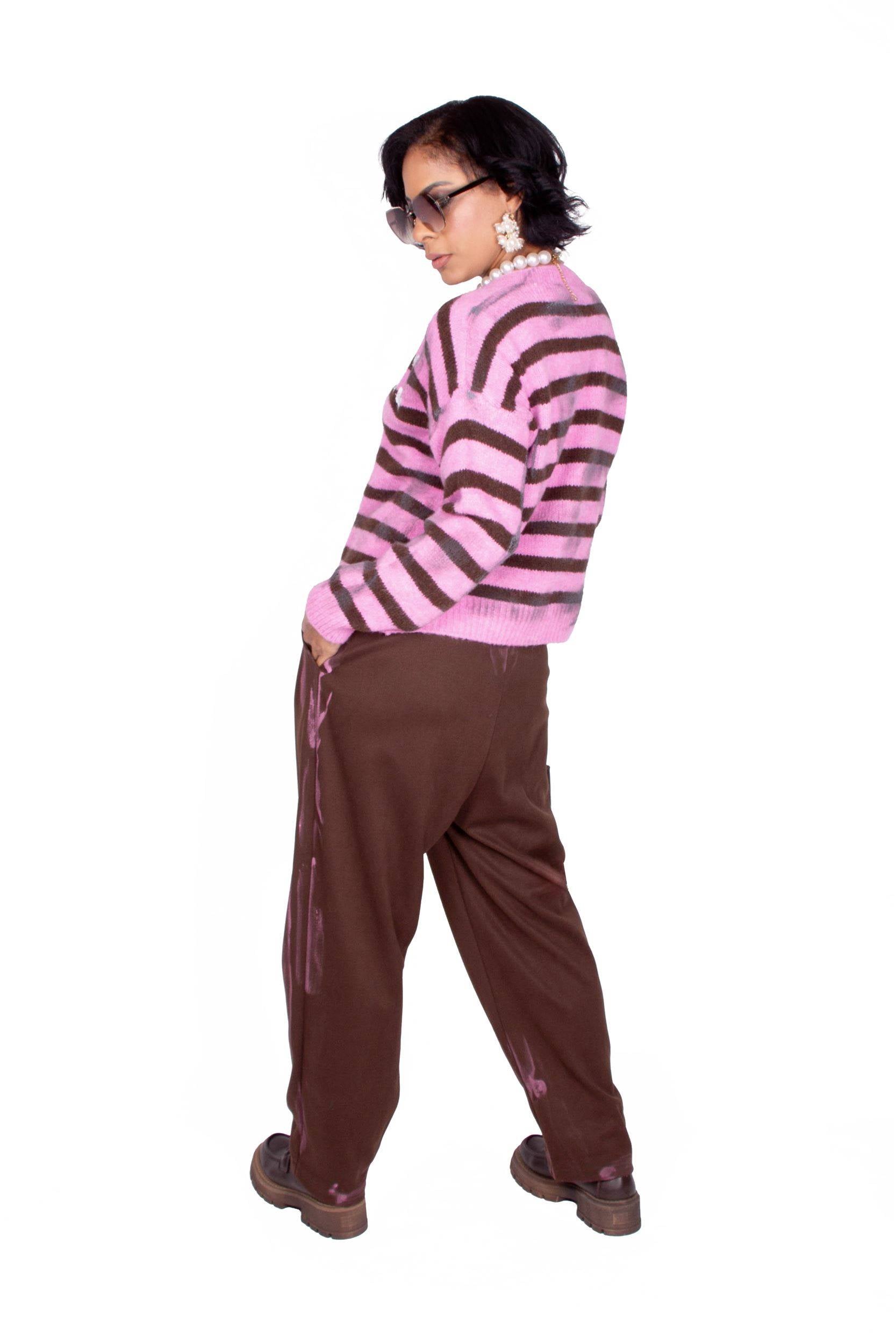 PANTALONE MARRONE LEILA