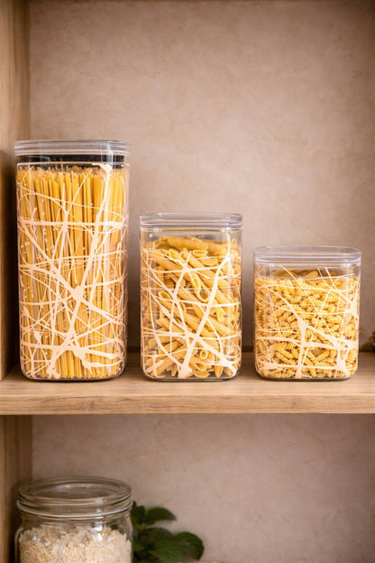SET TRE BARATTOLI PANNA