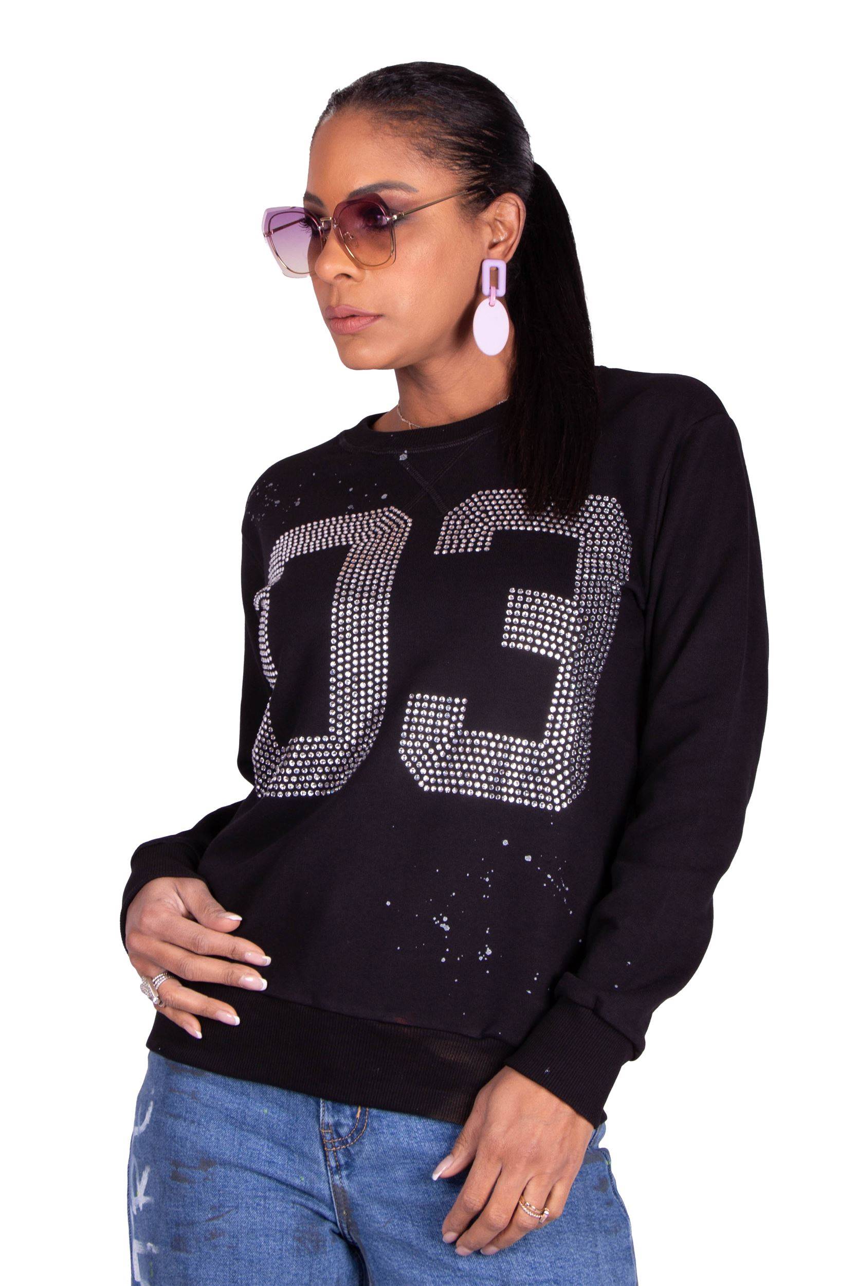 FELPA NERA 03 DIAMONDS LUXURY