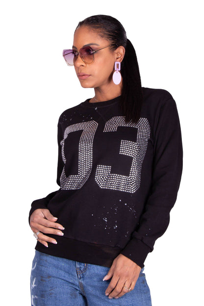 FELPA NERA 03 DIAMONDS LUXURY