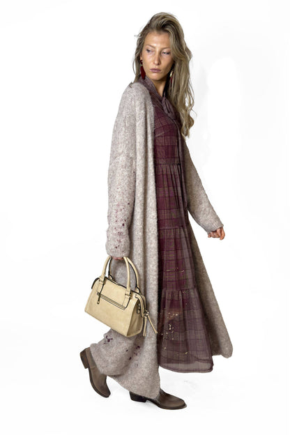 MAXI CARDIGAN BEIGE MINERVA