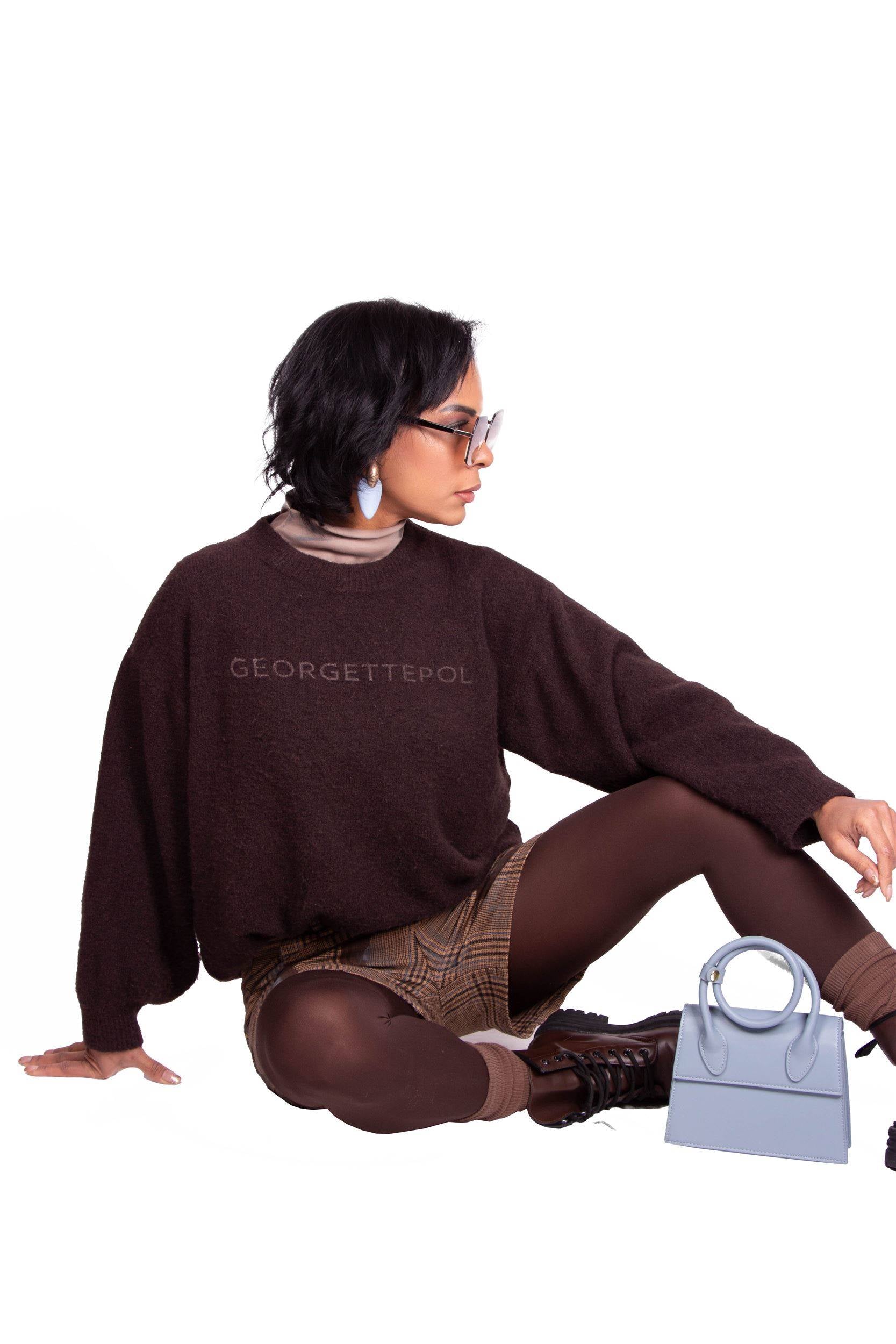 MAGLIONE MARRONE AISCHA