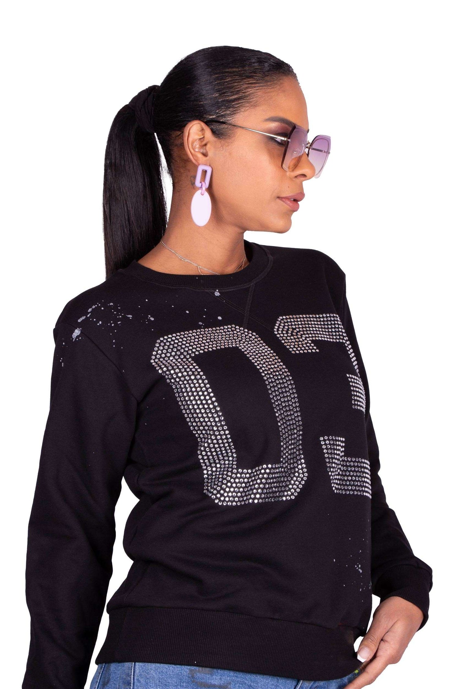 FELPA NERA 03 DIAMONDS LUXURY