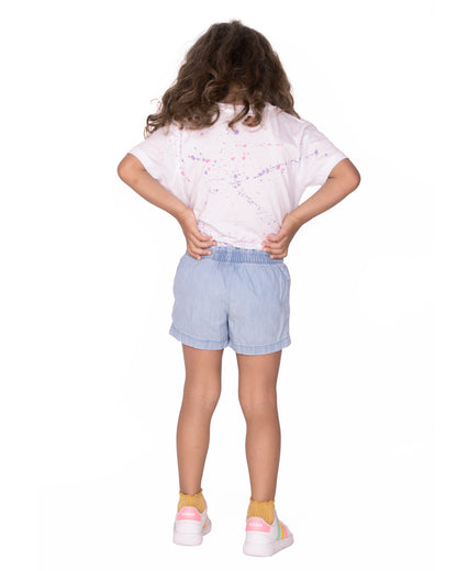 T-SHIRT SOLE ROSA VIOLA KIDS